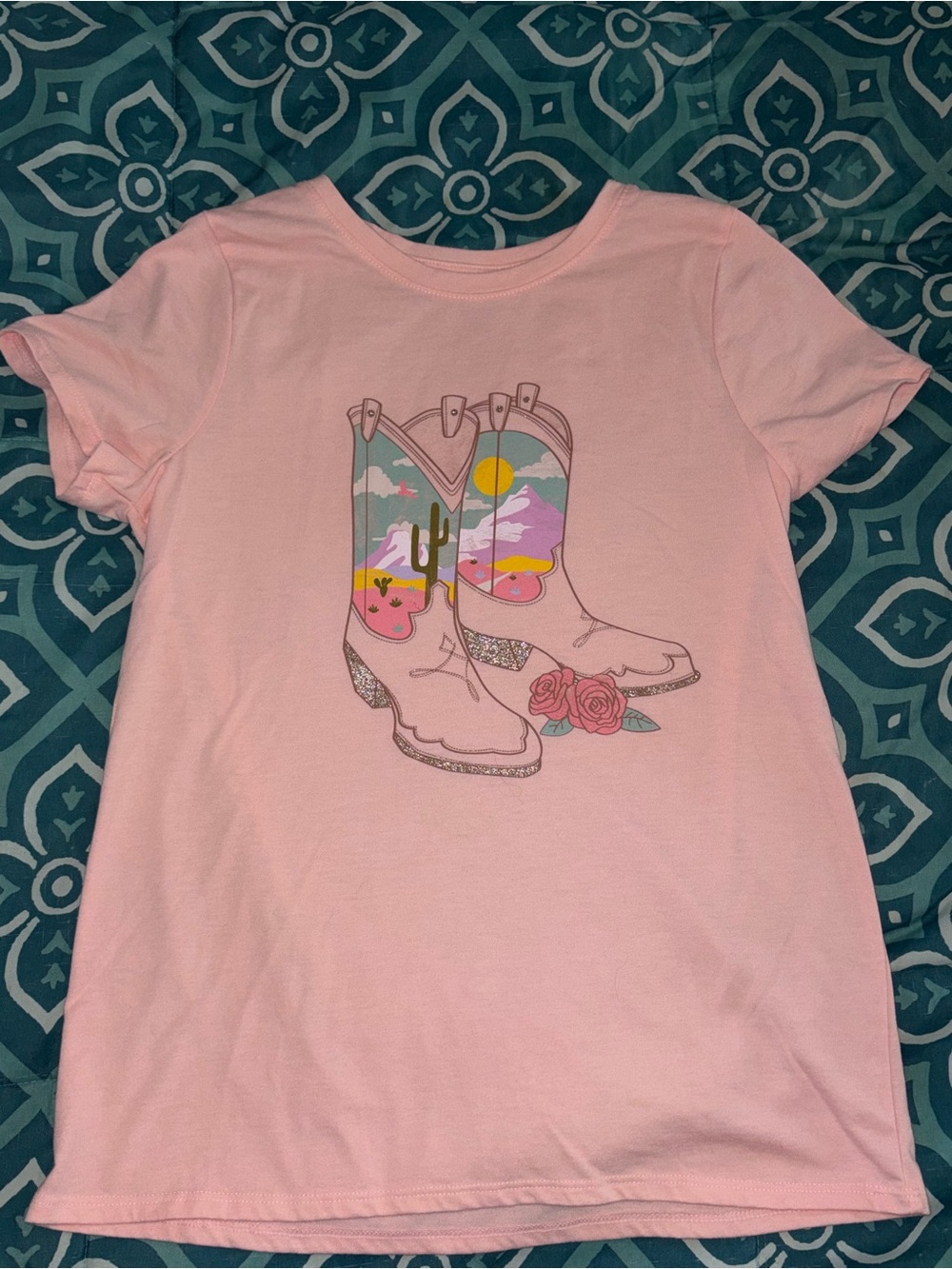 Cat and Jack Cowgirl boots Shirt